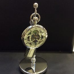 Orologio tasca Capital aperto scheletrato TC 189 dual time