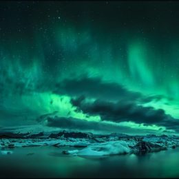 Manhattan Teal Northern lights