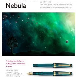 Sailor Pg slim Blue green Nebula