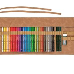 Rotolo con 34 matite colorate Polychromos