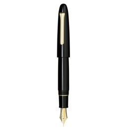 King of Pen Ebanite nera Finiture oro