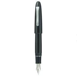 King of Pen Ebanite nera Finiture silver