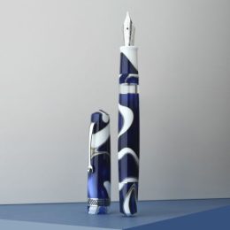 Momento Magico ONDA BLU - Steel nib - Palladium trims