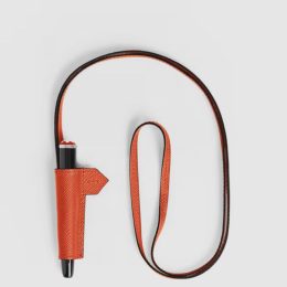 Passante per 1 Strumento da Scrittura in Pelle Sartorial Tangerine